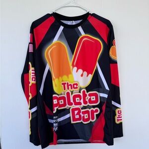Custom “The Paleta Bar” Motocross Jersey Style Long Sleeve Sz M GREAT CONDITION